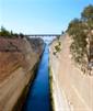Corinto - Vista del canale dal ponte stradale